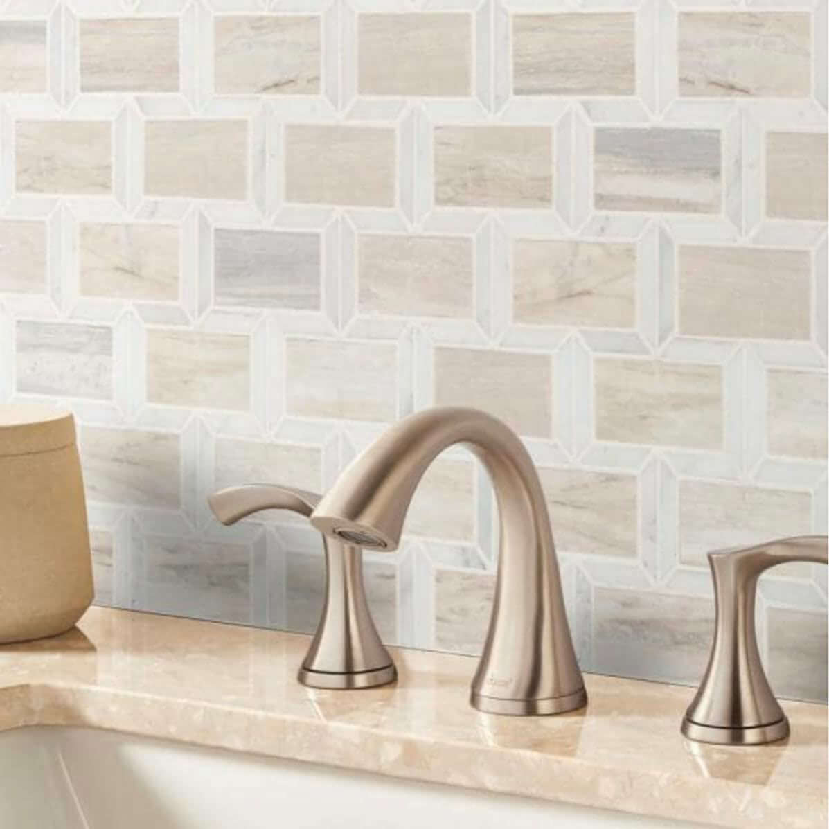 MSI Angora Framework 12X12 Polished Mosaic Tile - Hey Tiles