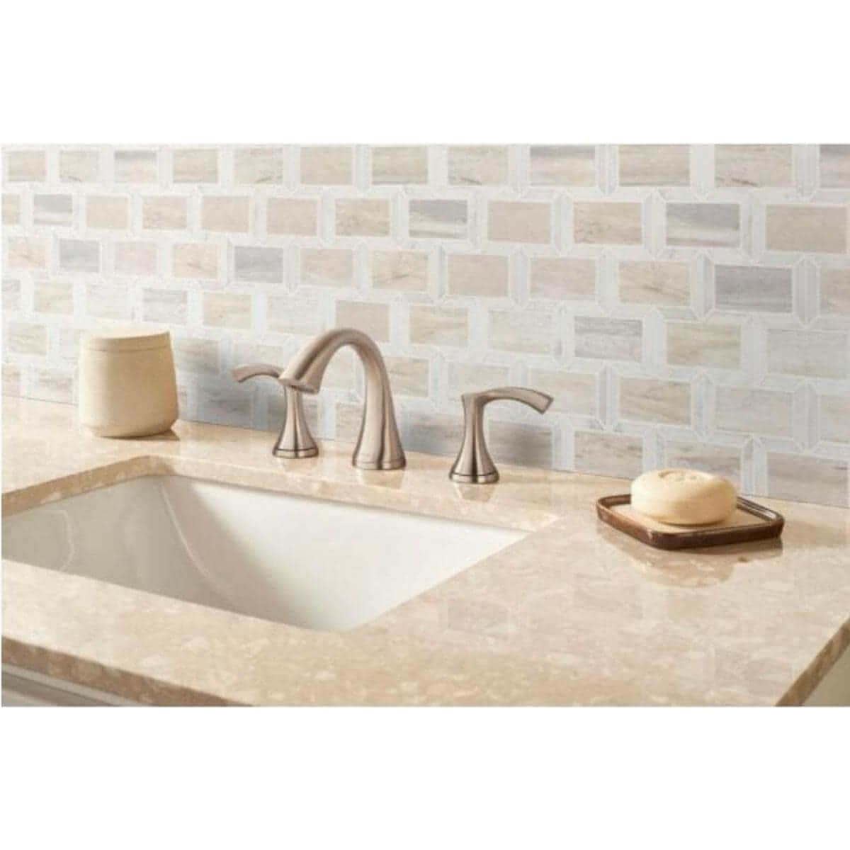 MSI Angora Framework 12X12 Polished Mosaic Tile - Hey Tiles