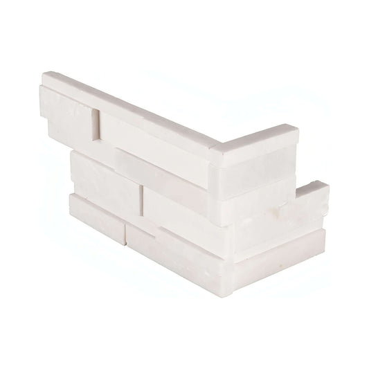 MSI Arctic White 3D Honed 6x18 Corner L Shape - Hey Tiles