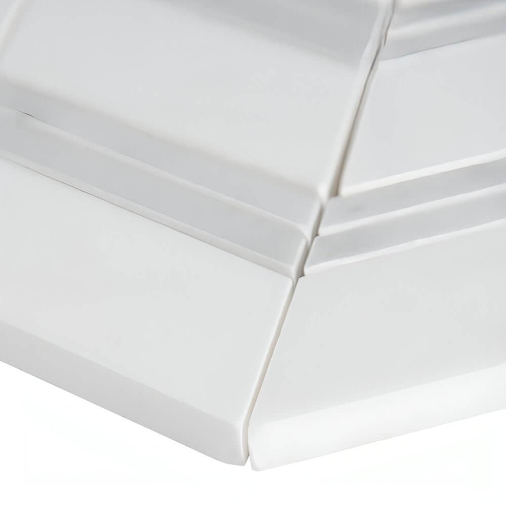MSI Bianco Dolomite Chevron 12X12 Polished Marble Mosai - Hey Tiles
