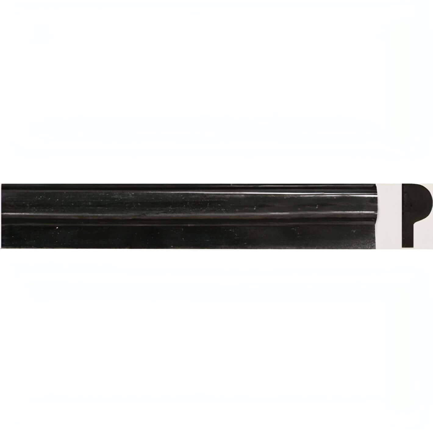 MSI Black Granite Rail Molding 1x2x12 - Hey Tiles