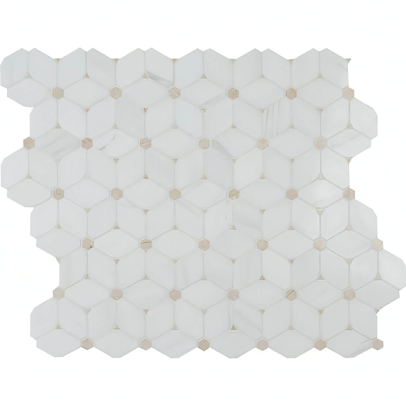 MSI Cecily Pattern Polished Marble Mosaic Tile 10.83" x 12.6" - Hey Tiles