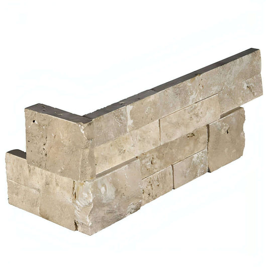 MSI Durango Cream Splitface Ledger Corner - Hey Tiles