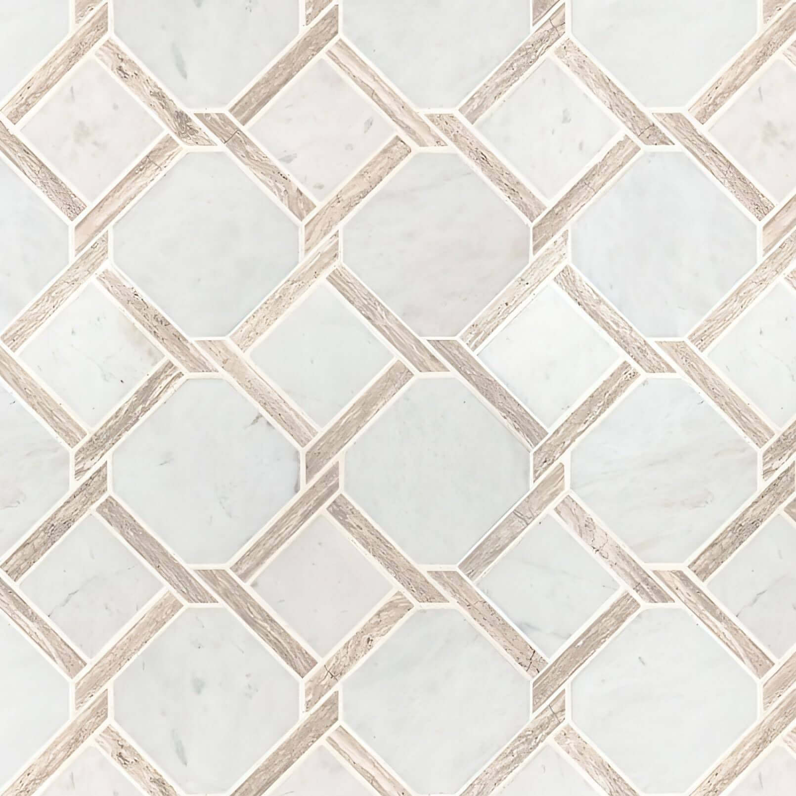 MSI Marbella Lynx Polished Marble Mosaic - Hey Tiles