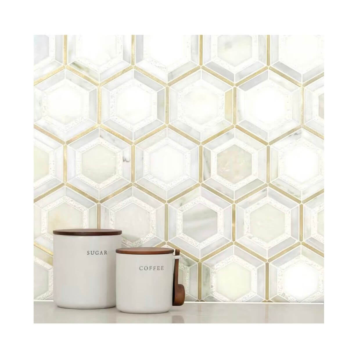 MSI Medici Gold Pattern Backsplash Tile - Hey Tiles