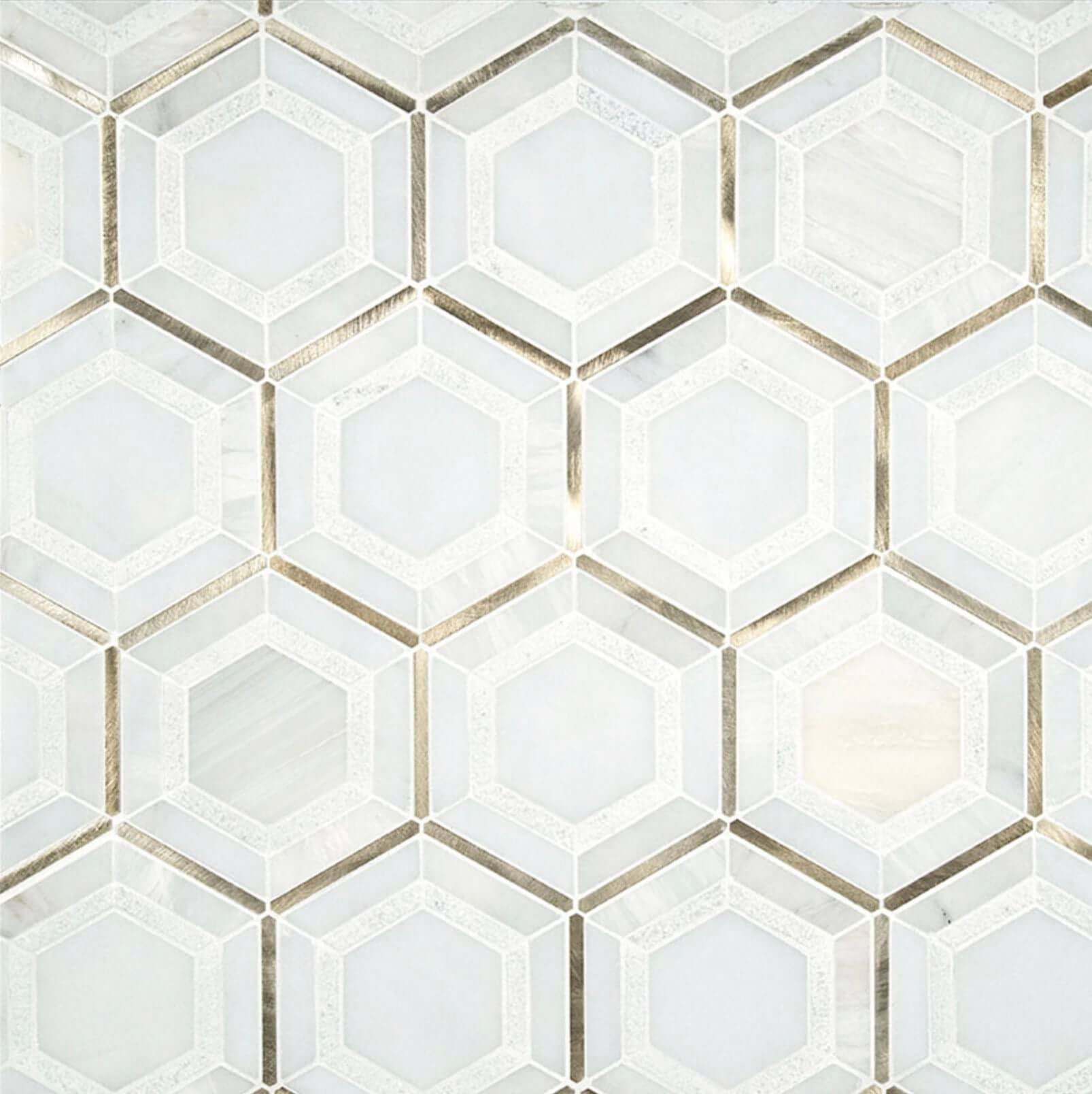 MSI Medici Gold Pattern Backsplash Tile - Hey Tiles
