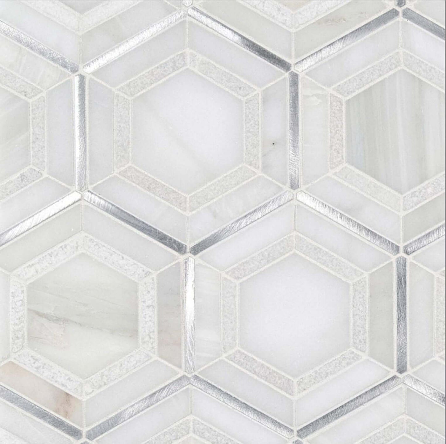 MSI Medici Silver Tile 10.83” x 12.44” - Hey Tiles