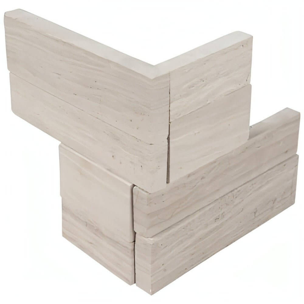 MSI Rockmount White Oak 3D MinI Panel Corner 4.5x9 - Hey Tiles
