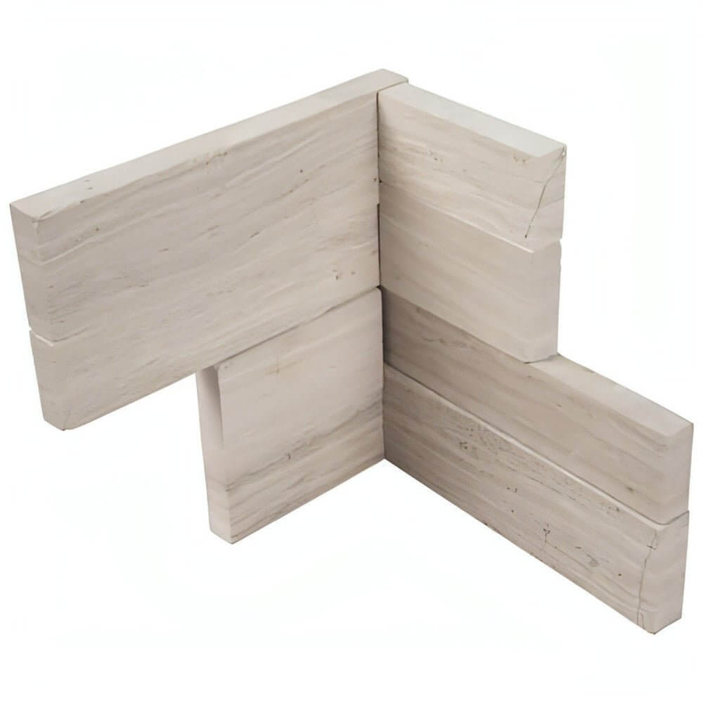 MSI Rockmount White Oak 3D MinI Panel Corner 4.5x9 - Hey Tiles
