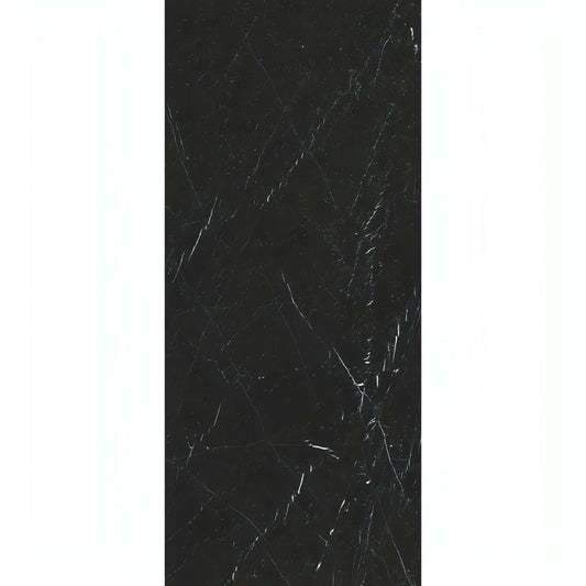 Nero Marquina Marble 12" X 24" Tile, 3/8 - Hey Tiles