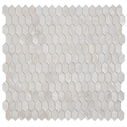 Pearl White Arrow 12 x 12 - Hey Tiles