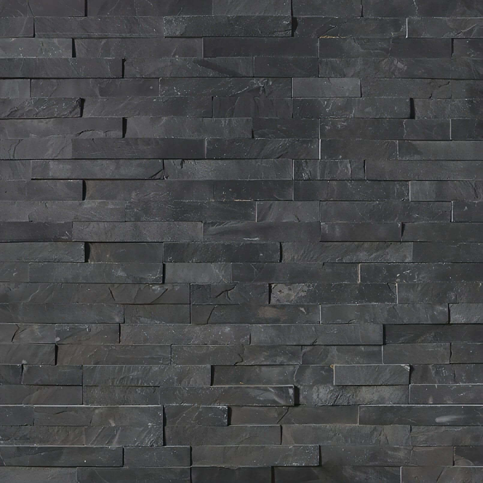 Premium Black Slate 6x24 Panel - Hey Tiles