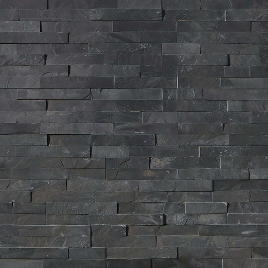 Premium Black Slate 6x24 Panel - Hey Tiles