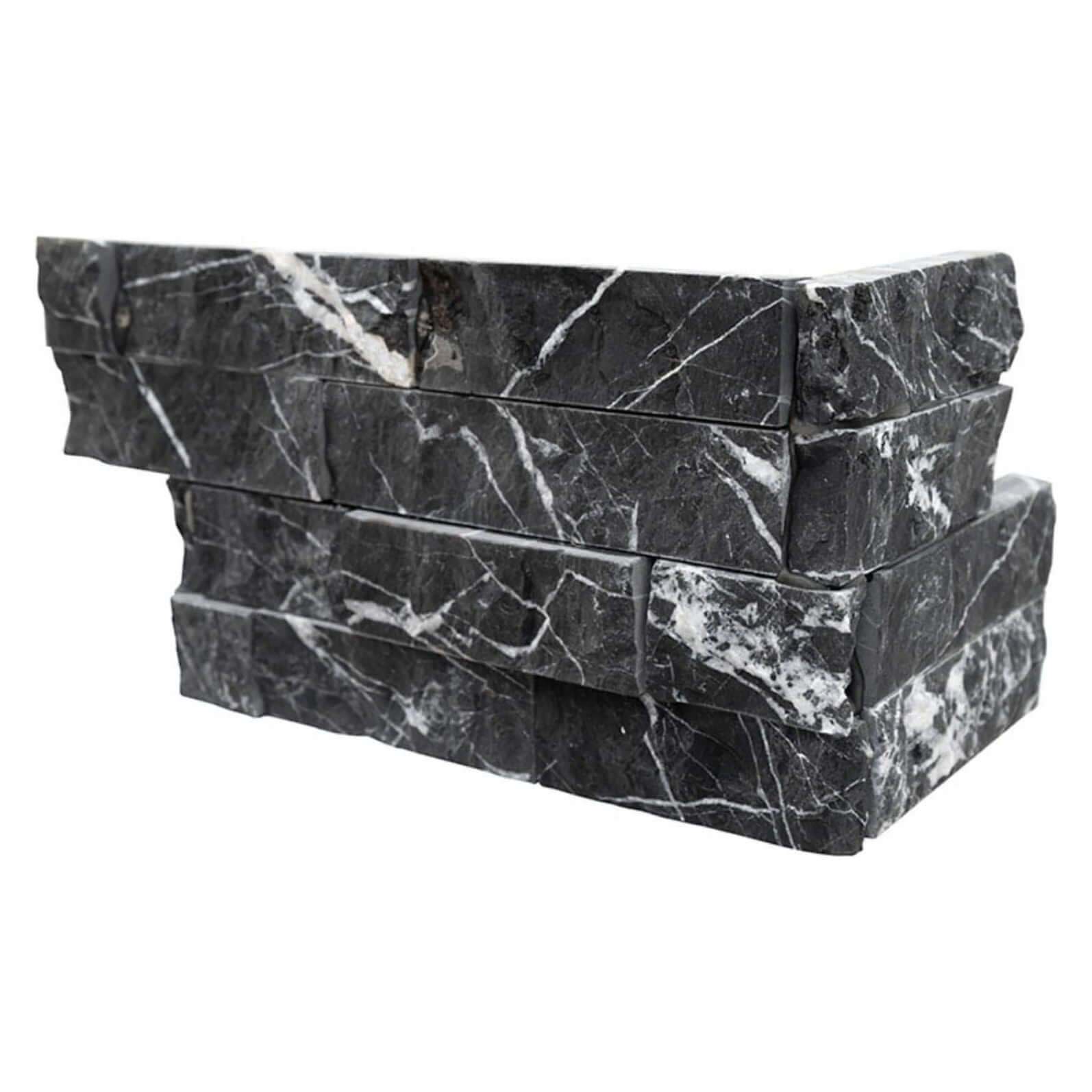 ROCKMOUNT Marquin Nero Splitface L Corner Panel - Hey Tiles