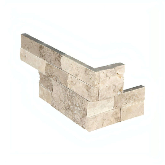 Roman Beige Ledger Corner - Hey Tiles
