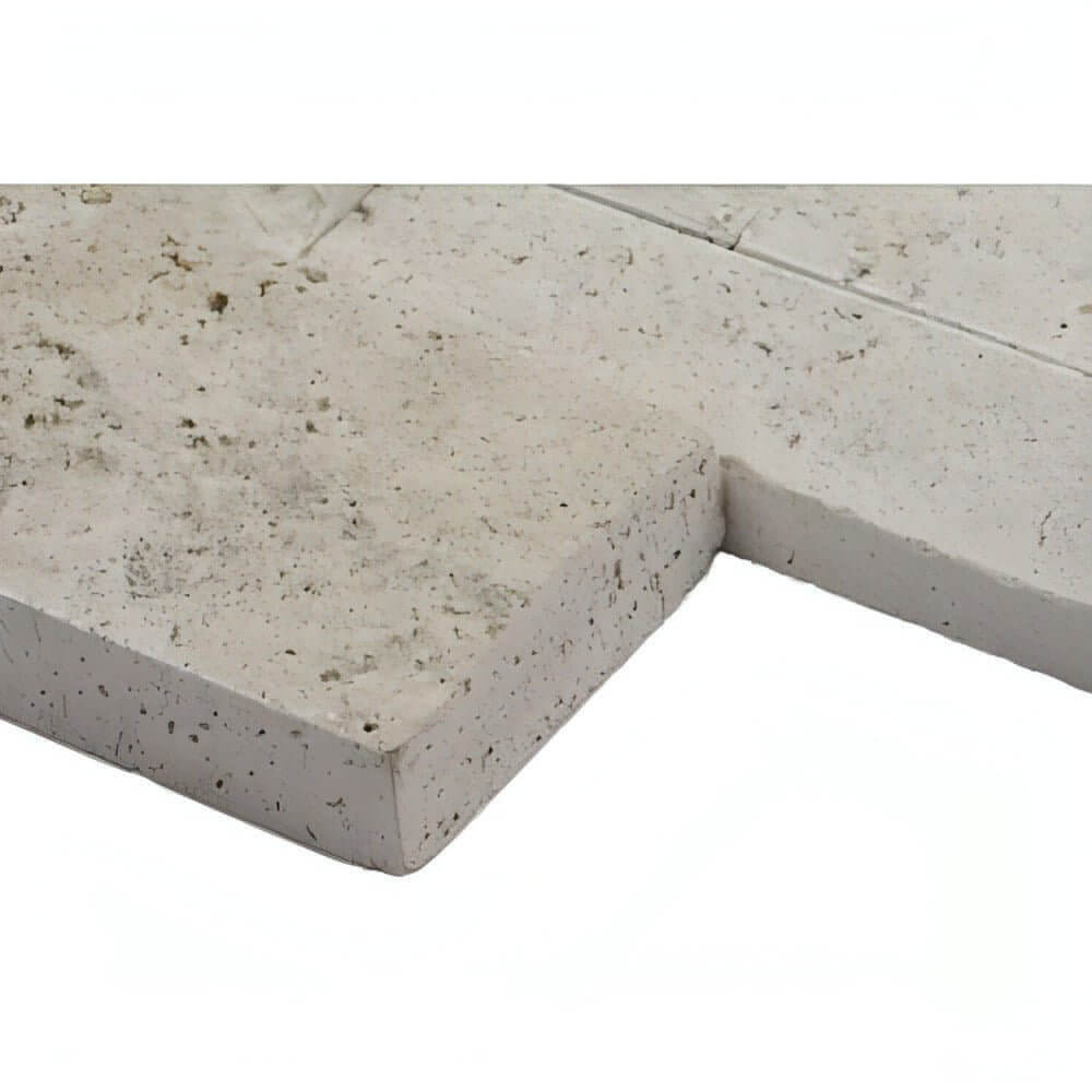 Roman Beige Ledger Corner - Hey Tiles