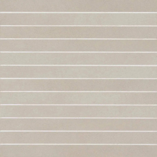 Sahara 1" x 12" Matte Porcelain Mosaic Tile in Grey - Hey Tiles